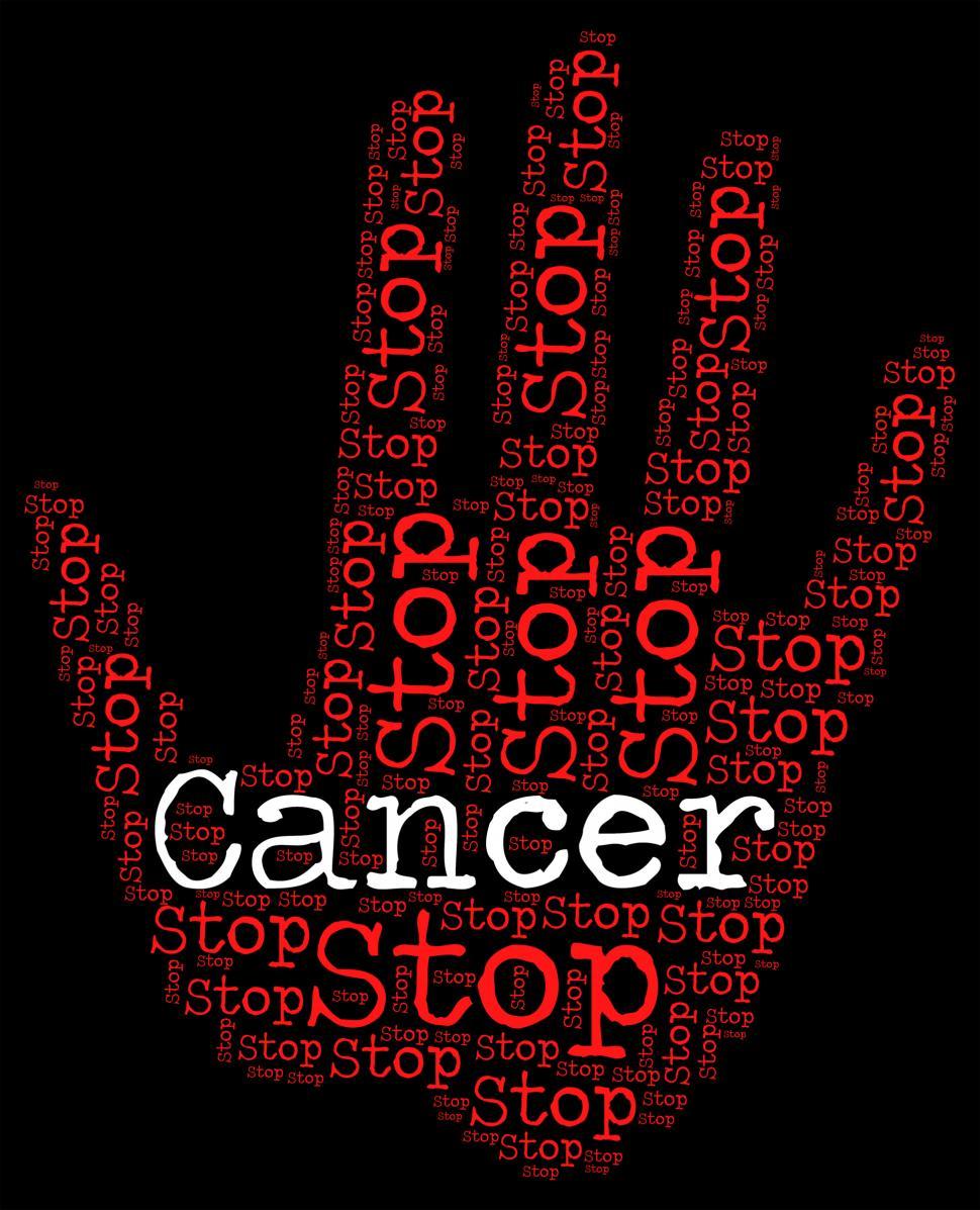 Free Image of Stop Cancer Means Cancerous Growth And Caution 