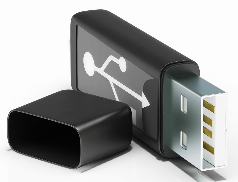 Free Image of Usb Removable Stick Shows Portable Storage Or Memory 
