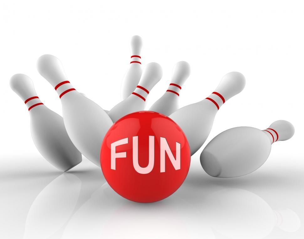 Free Image of Fun Bowling Means Ten Pin And Activity 3d Rendering 