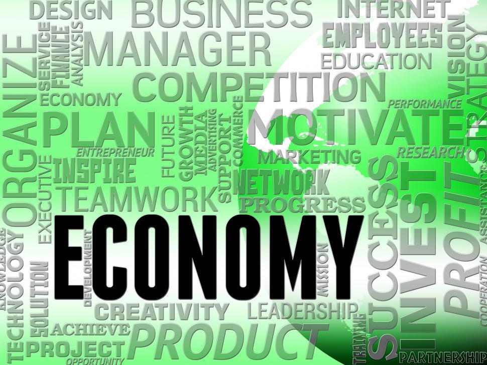 Free Image of Economy Words Means Macro Economics And Finance 