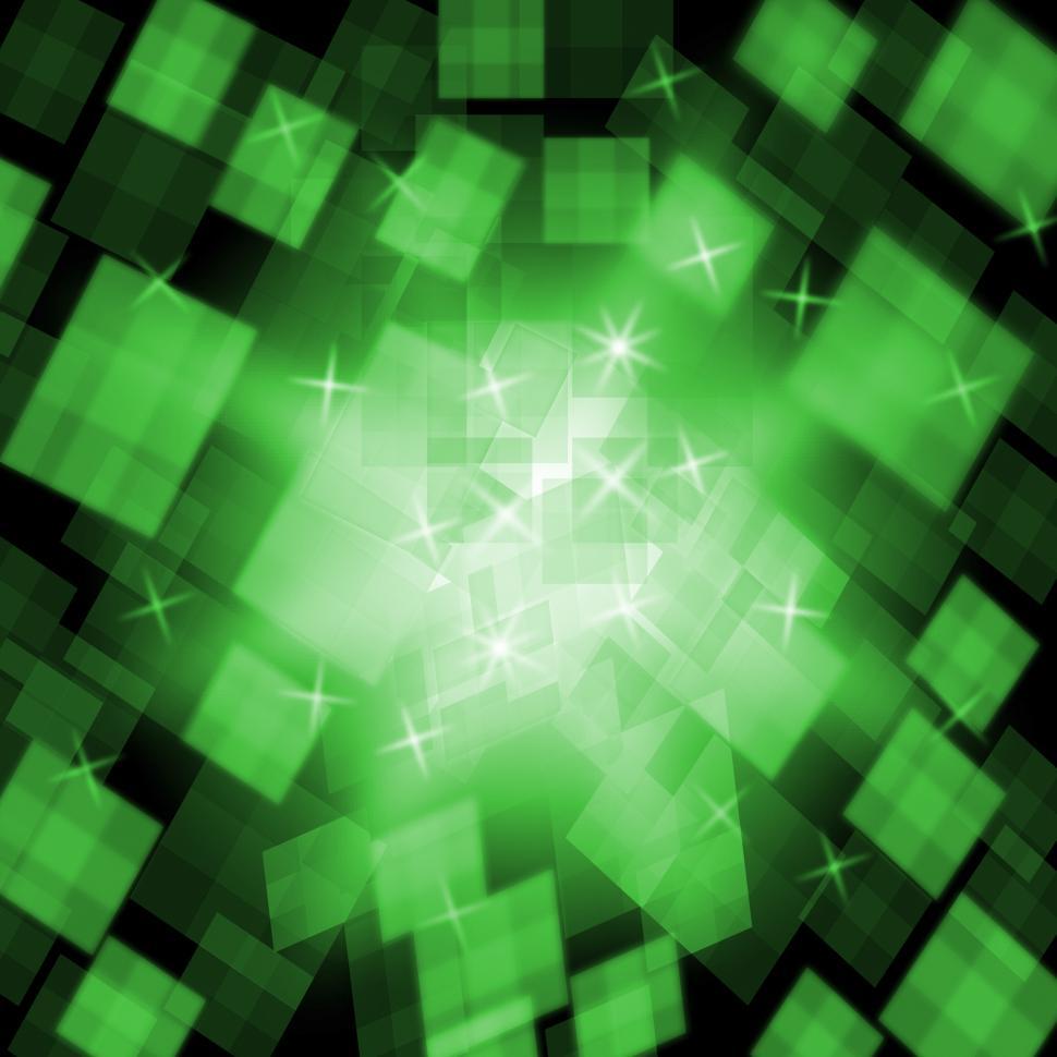 Free Image of Green Cubes Background Means Stylish Decoration Or Abstract Art 