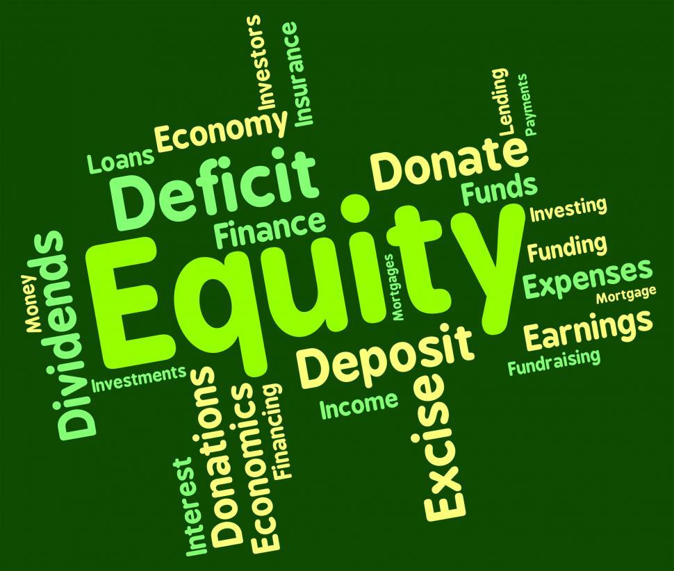 Free Image of Equity Word Shows Fund Capital And Riches 