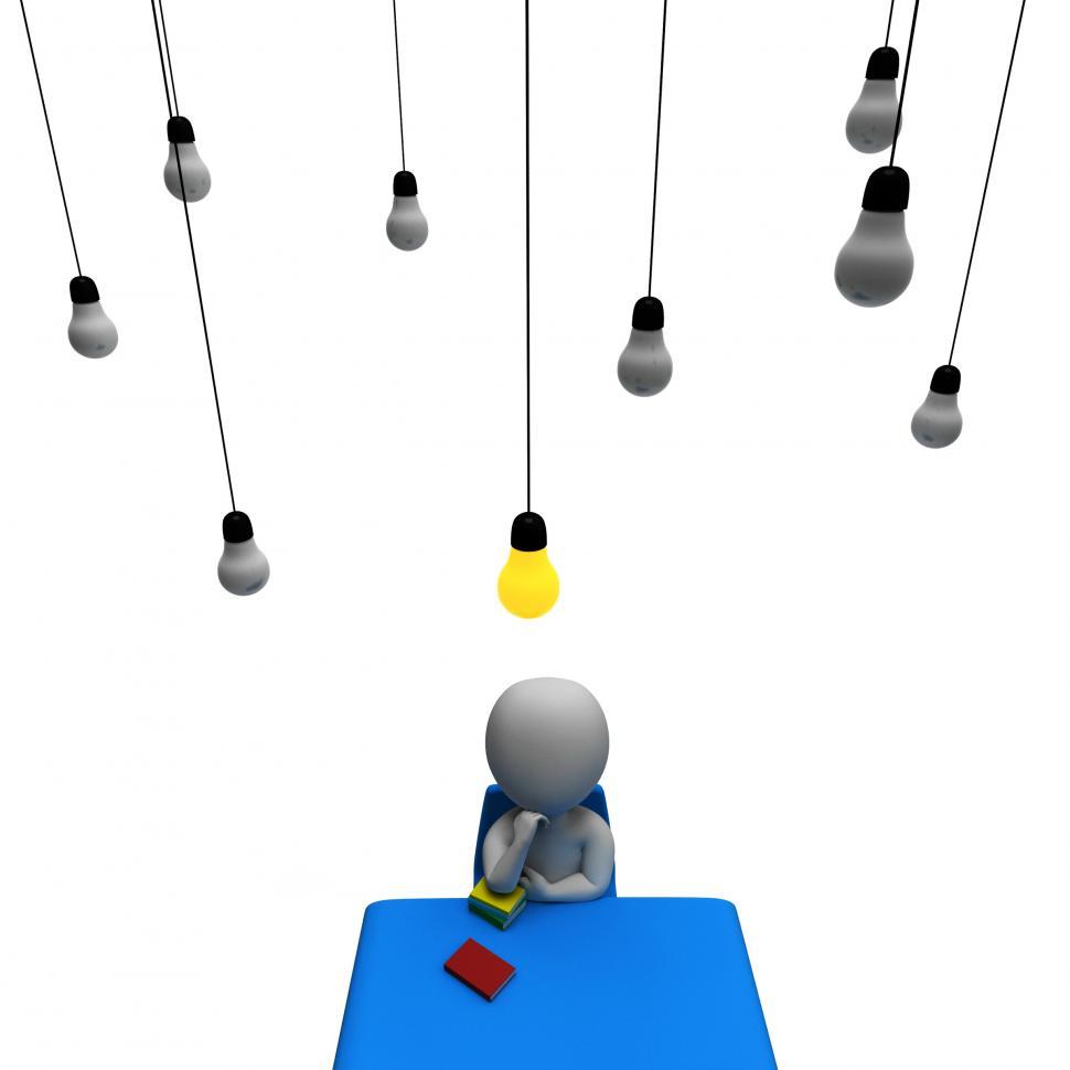 Free Image of Character Idea Means Think About It And Concepts 3d Rendering 