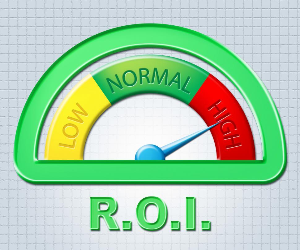 Free Image of High Roi Shows Rate Of Return And Display 
