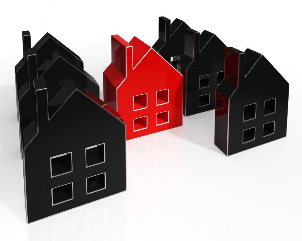 Free Image of House Icons Show Houses For Sale 