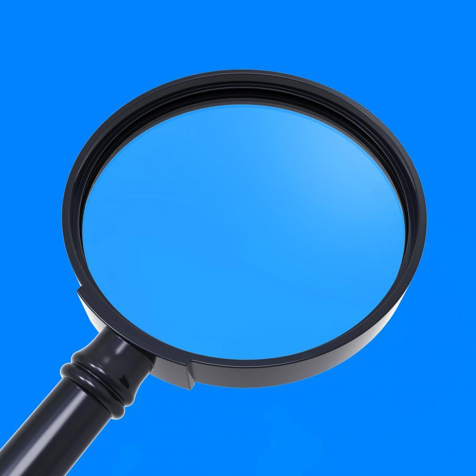 Free Image of Magnifying Glass Shows Zoom Or Search 