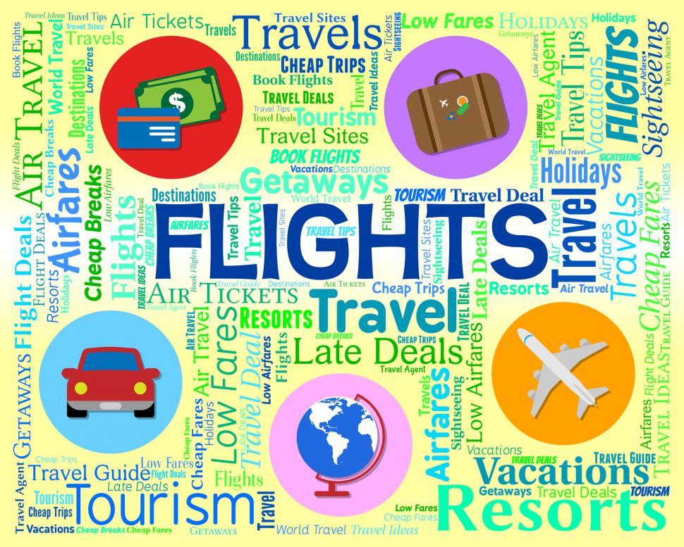 Free Image of Flights Word Indicates Vacation Aeroplane And Abroad 