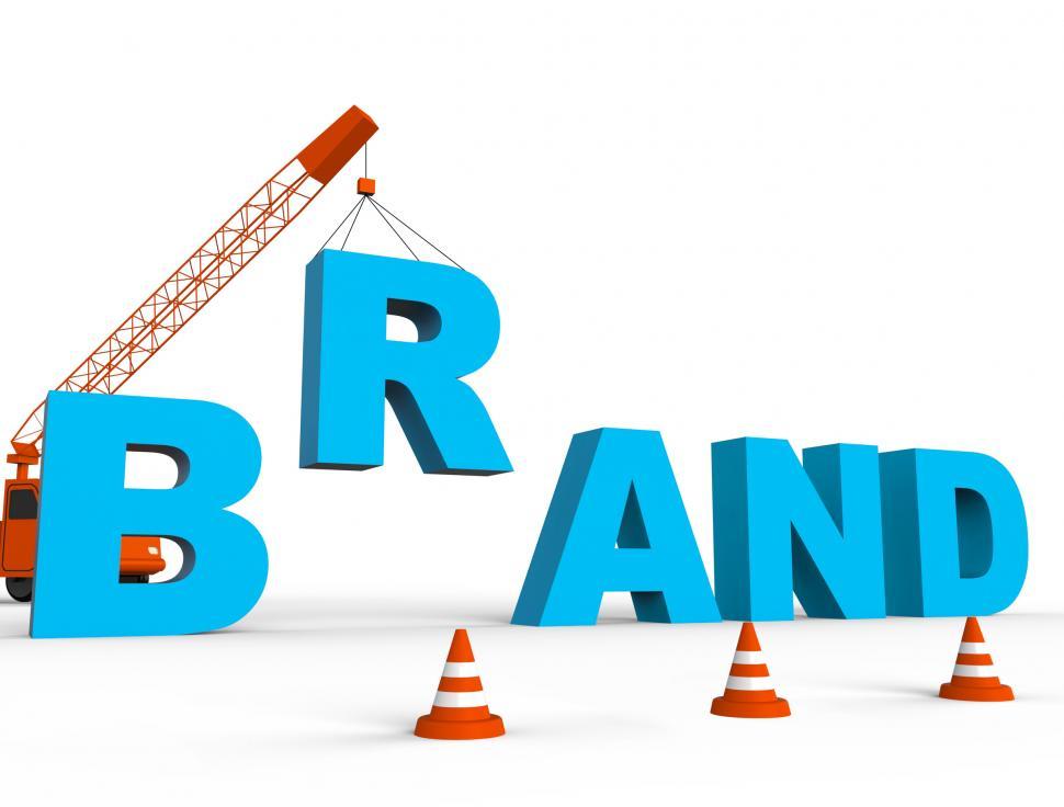 Free Image of Build Brand Represents Company Identity 3d Rendering 