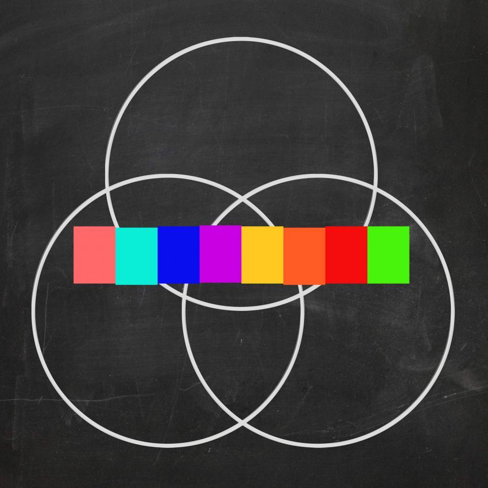 Free Image of Eight Letter Word Venn Diagram Shows Intersect Or Overlap 
