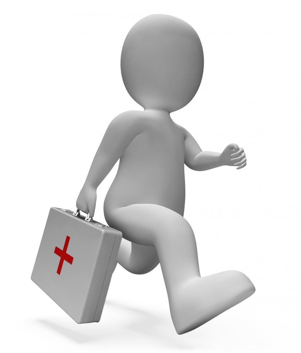 Free Image of First Aid Shows General Practitioner And Accident 3d Rendering 