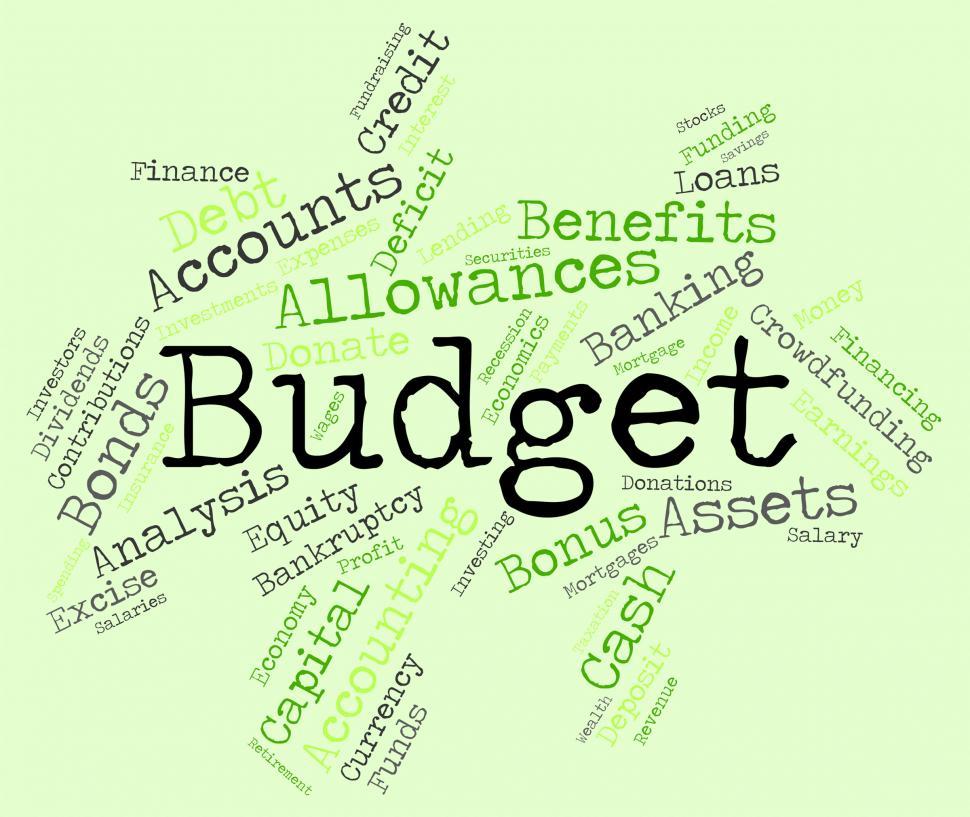 Free Image of Budget Words Means Accounting Budgeting And Expenditure 