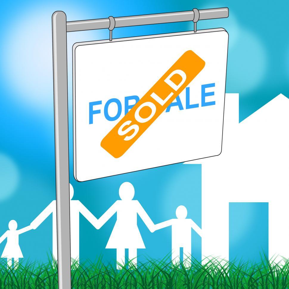 Free Image of House Sold Represents Template Homes And Board 