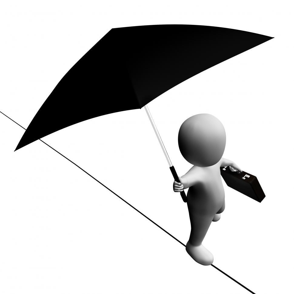 Free Image of Balancing Tightrope Represents High Line And Balance 3d Renderin 