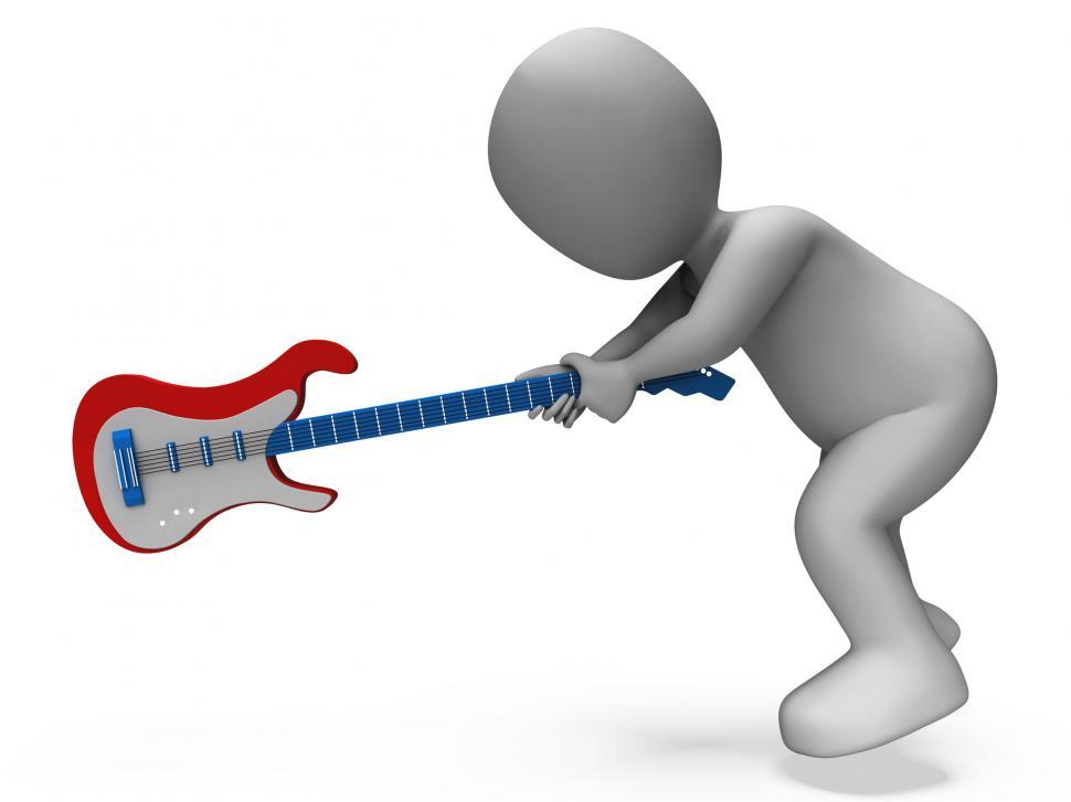 Free Image of Angry Aggressive Guitarist Smashing Guitar Shows Rocker Rock Mus 