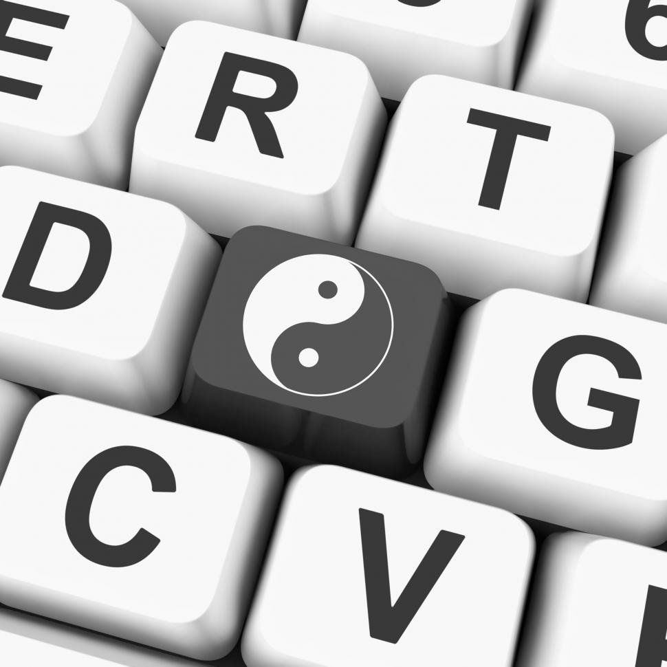 Free Image of Ying Yang Key Means Spiritual Peace Harmony 