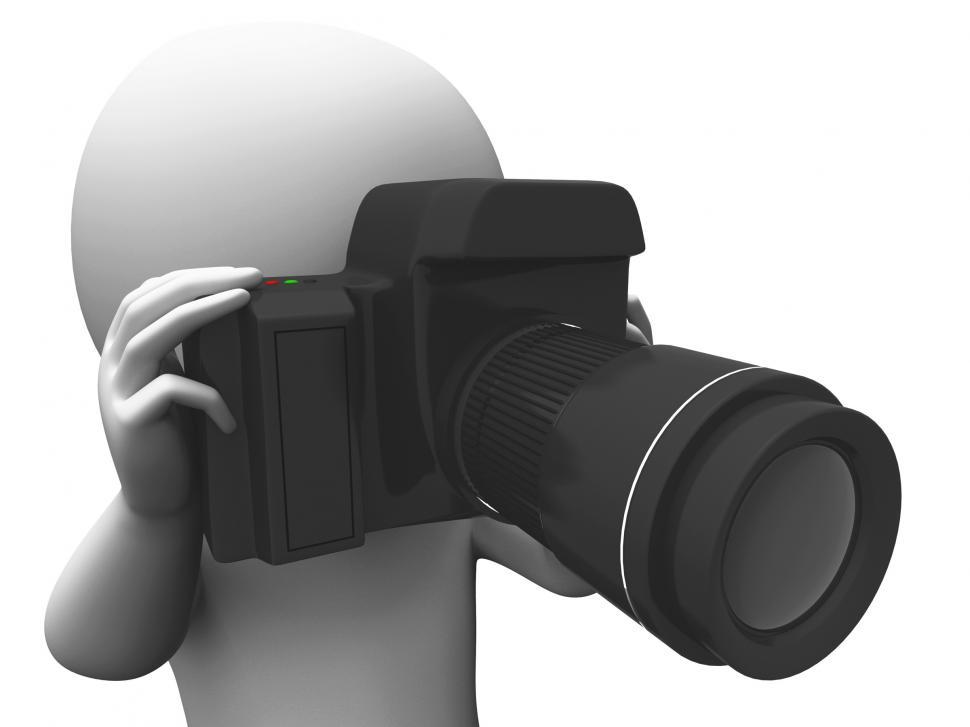 Free Image of Photography Character Shows Taking A Photo Dslr And Photograph 