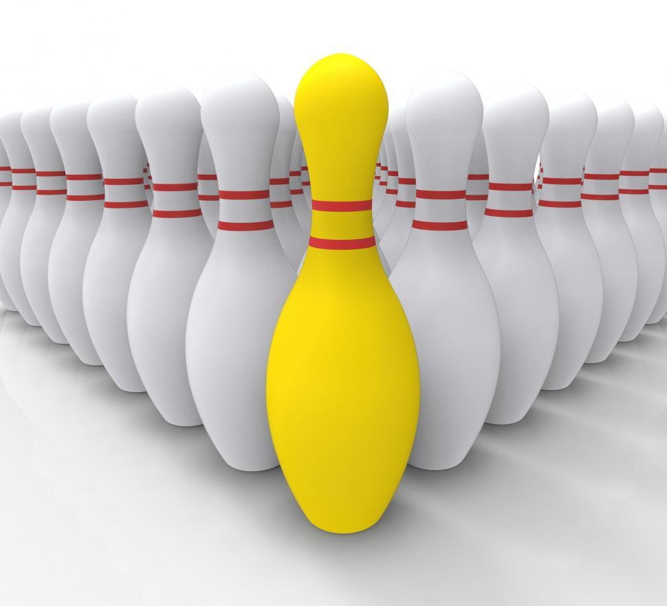 Free Image of Vision Bowling Skittles Shows Achieving 
