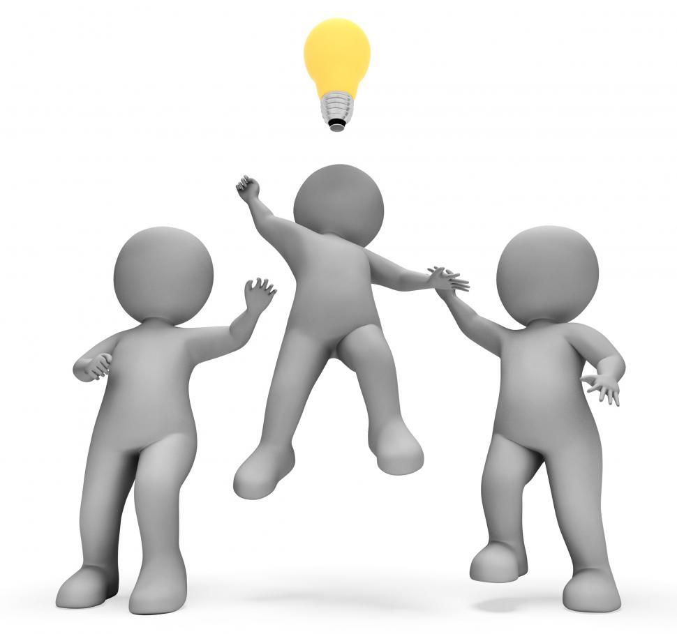 Free Image of Lightbulb Idea Represents Illuminated Reflect And Concepts 3d Re 