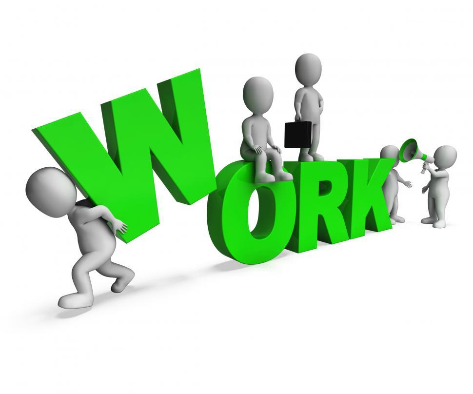 Free Image of Work Characters Shows Working Workers And Manual Labor 