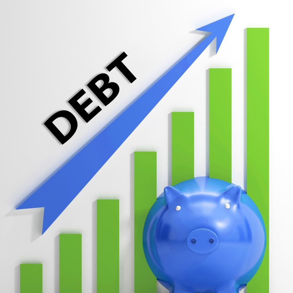 Free Image of Debt Graph Shows Bills Deficit And Borrowing 