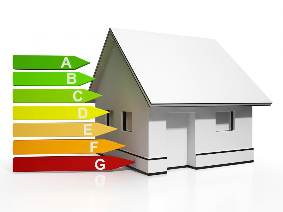 Free Image of Energy Efficiency Rating And House Showing Conservation 