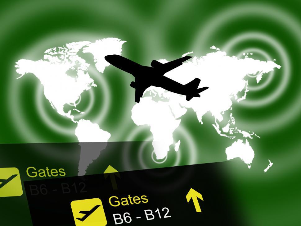 Free Image of International Flight Indicates Globalisation Transport And Trave 