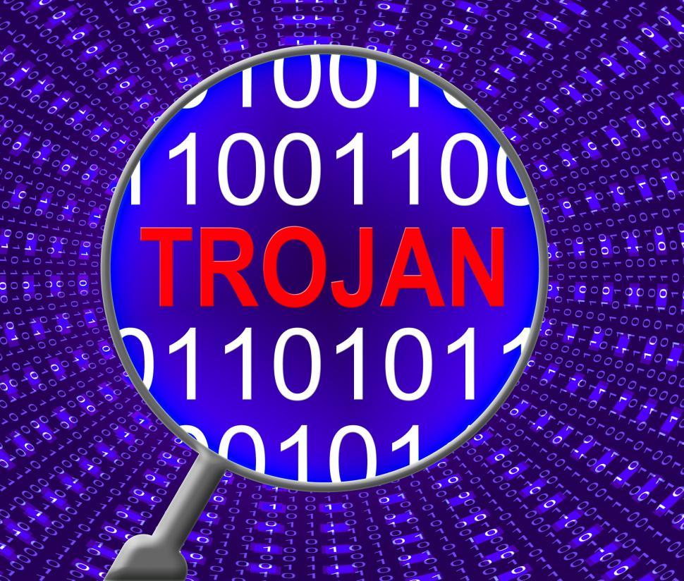 Free Image of Computer Trojan Indicates Web Site And Communication 