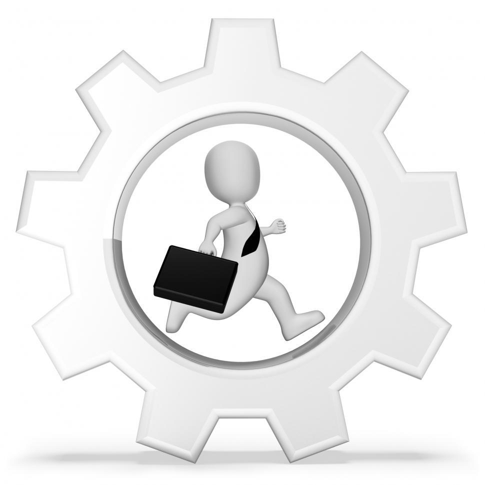 Free Image of Rat Race Indicates Hard Work And Character 3d Rendering 