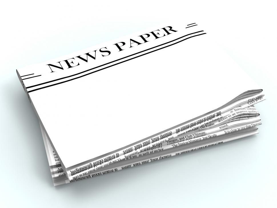 Free Image of Blank Newspaper With Copyspace Shows News Media Headline Space 