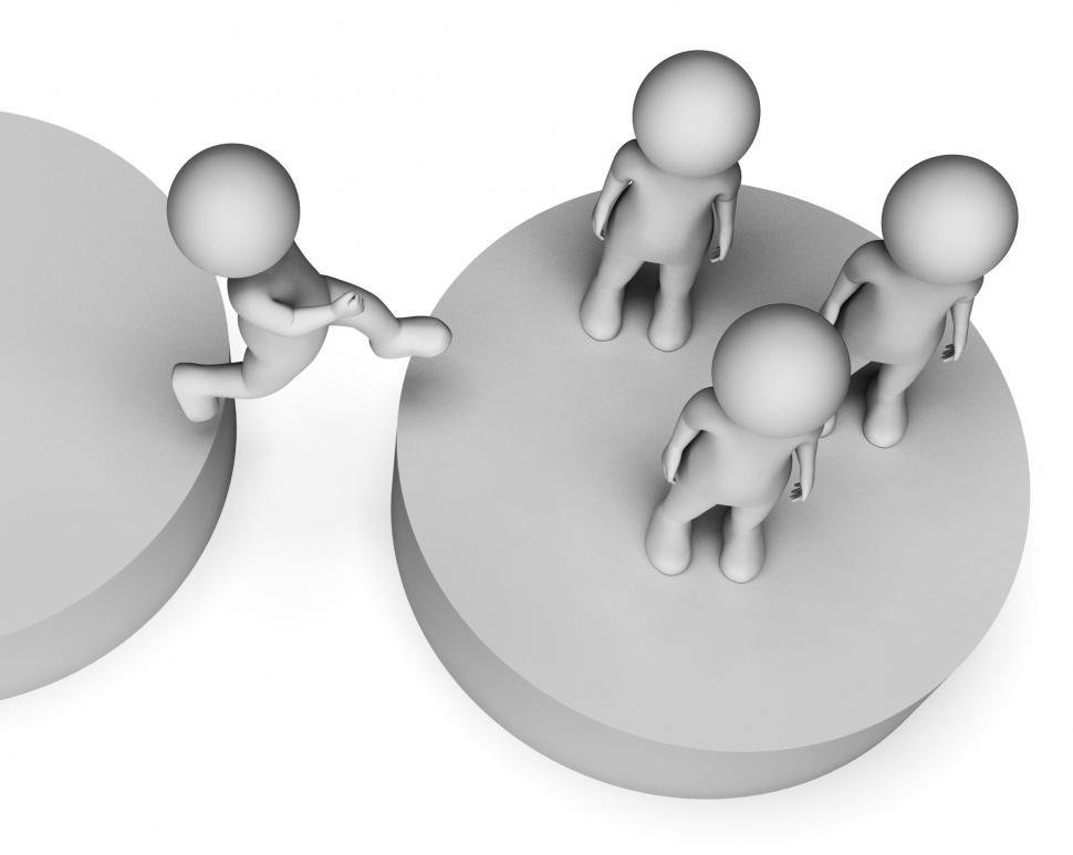 Free Image of Change Characters Shows Partnership Subscription And Deal 3d Ren 