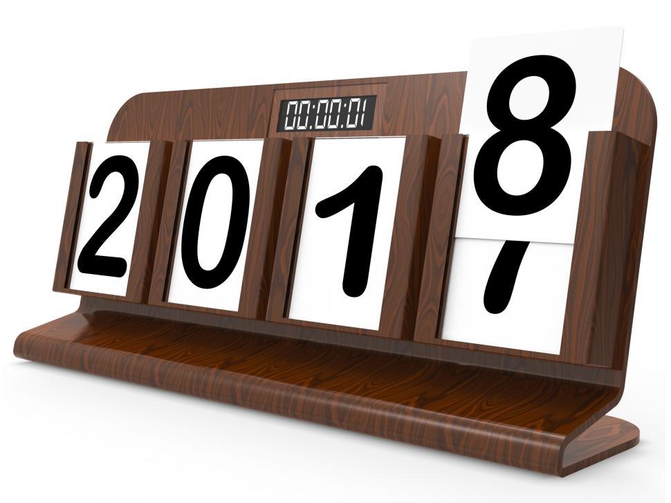 Free Image of Two Thousand Eighteen Indicates 2018 3d Rendering 