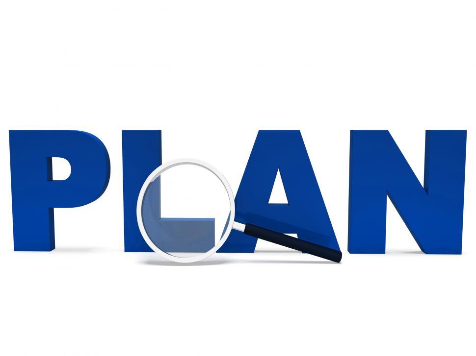 Free Image of Plan Word Shows Plans Planned Planning And Aims 