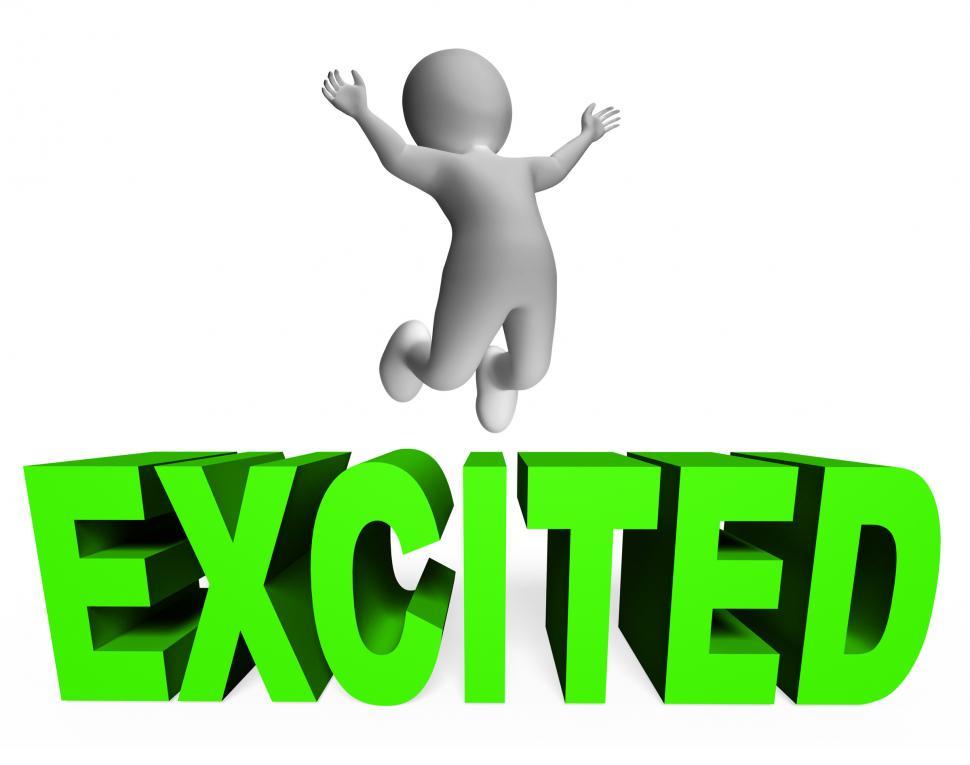 Free Image of Excited Character Indicates Thrilling And Fun 3d Rendering 
