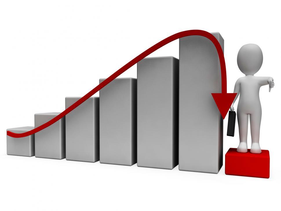 Free Image of Finance Character Indicates Lack Of Success And Accounting 3d Re 