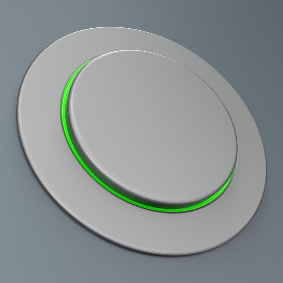 Free Image of Blank Push Button Or Switch Shows Copyspace 