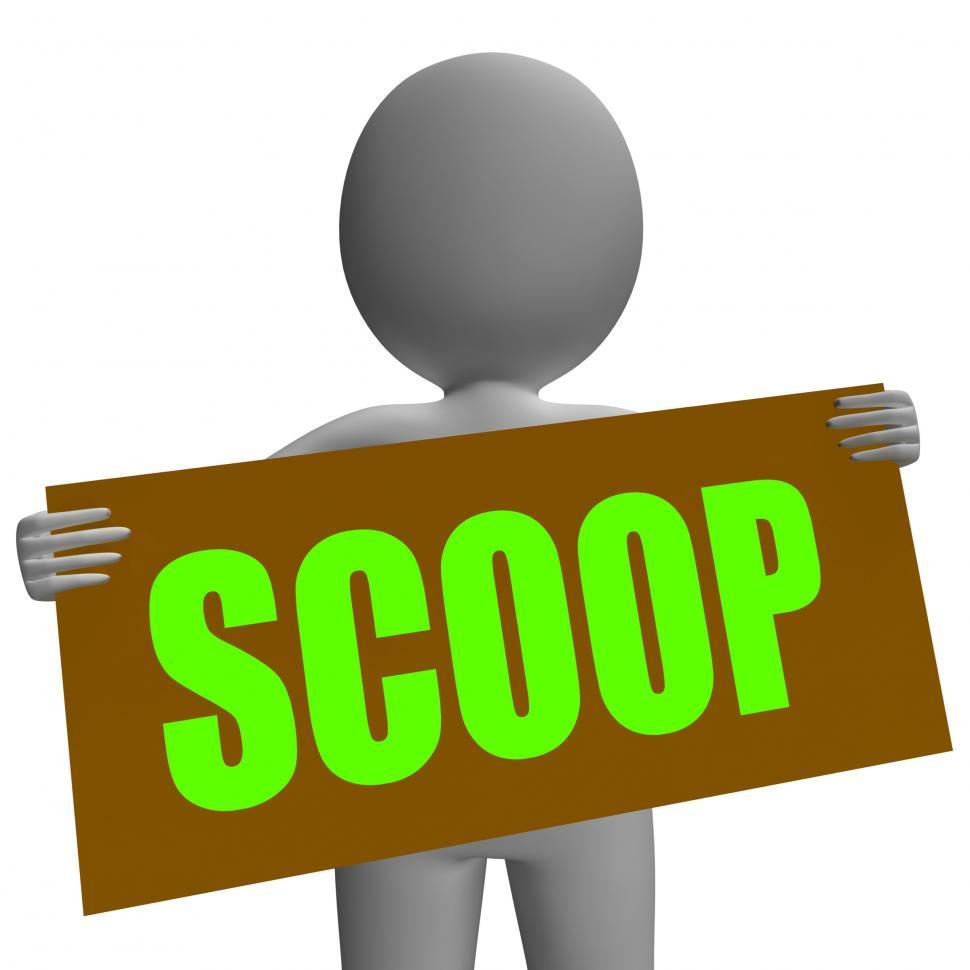 Free Image of Scoop Sign Character Means Gossipmonger Or Intimate Tatter 