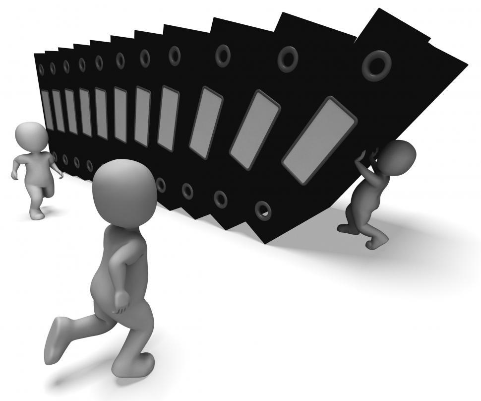 Free Image of Organizing Files Showing Organized Archives 