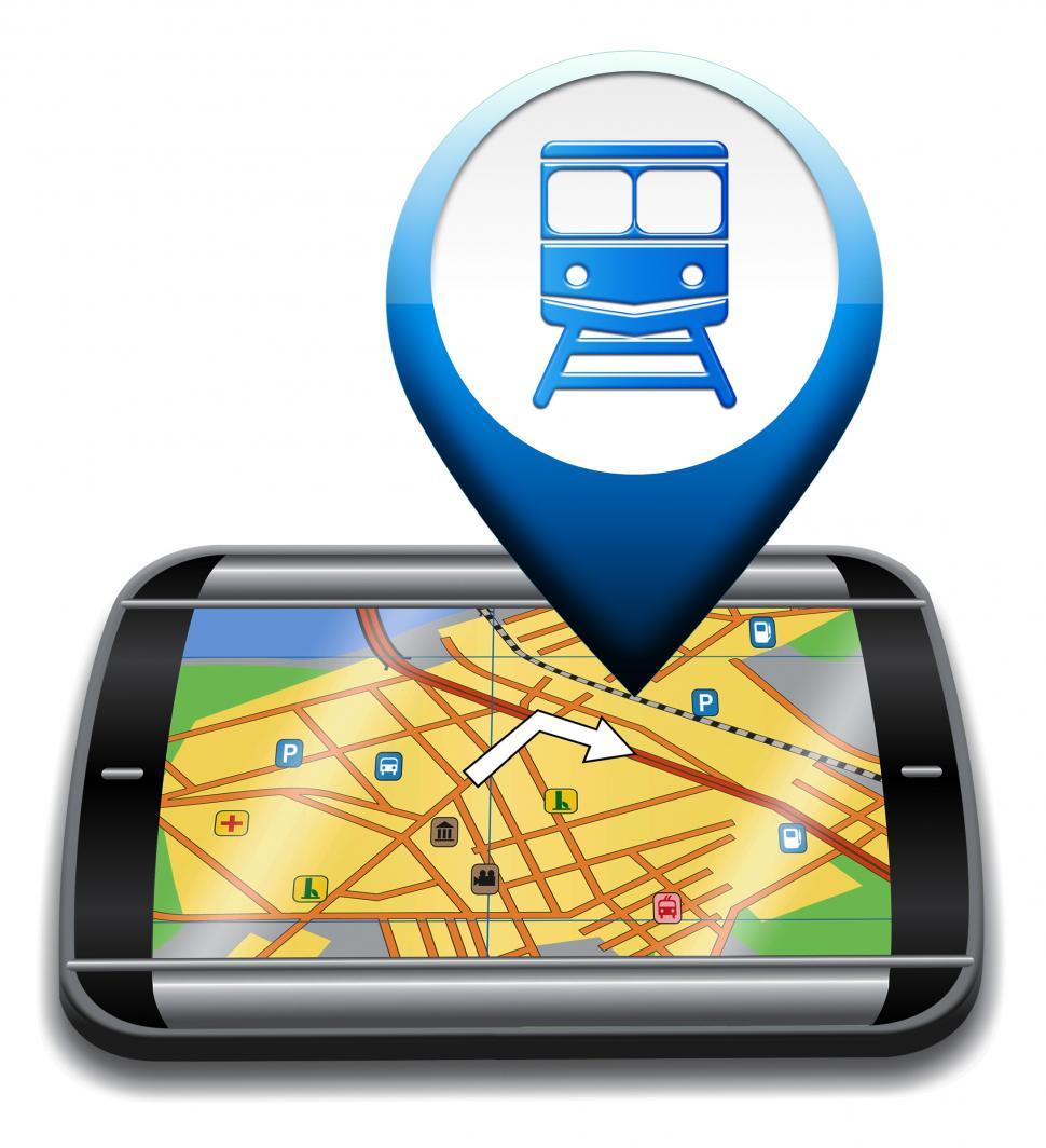 Free Image of Railway Station Gps Represents Rail Direction And Journey 
