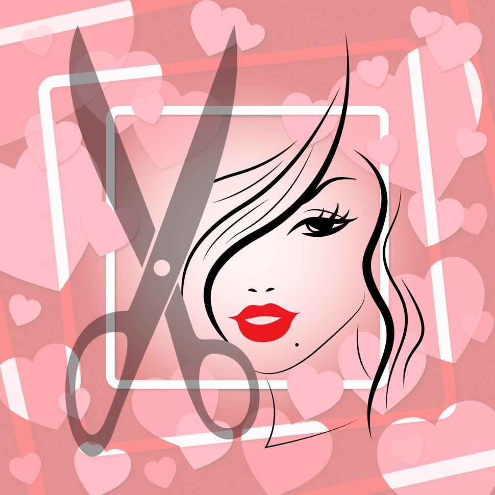 Free Image of Girls Haircut Indicates Ladies Hairdresser And Hairdo 