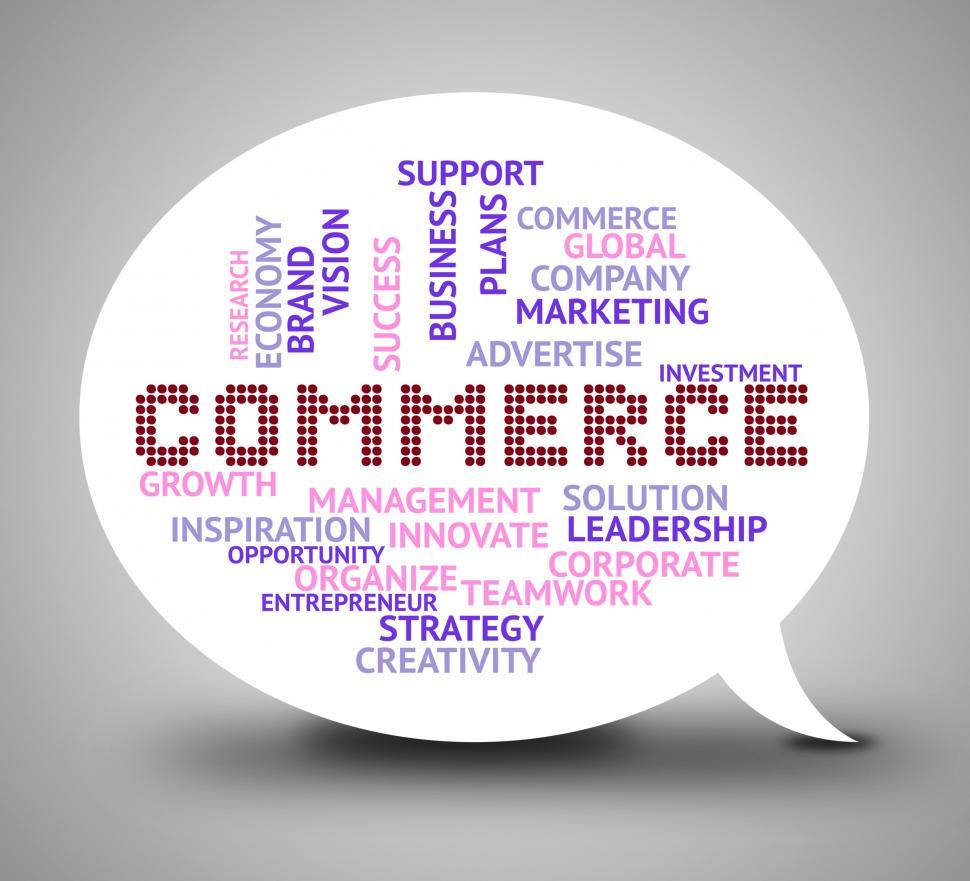 Free Image of Commerce Bubble Shows Trade Selling 3d Illustration 