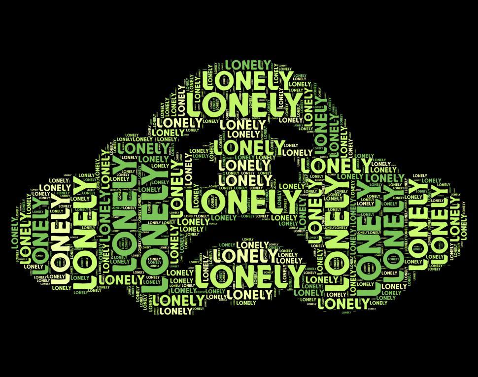Free Image of Lonely Word Represents Wordclouds Abandoned And Text 