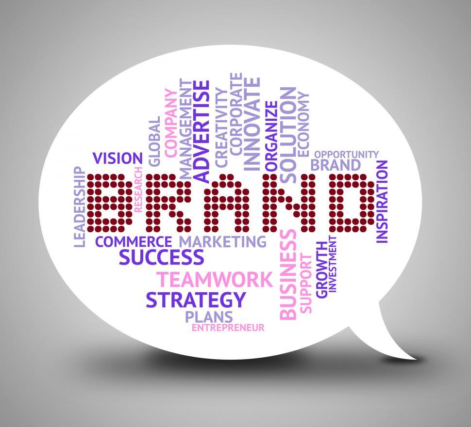 Free Image of Brand Word Indicates Company Trademark 3d Illustration 