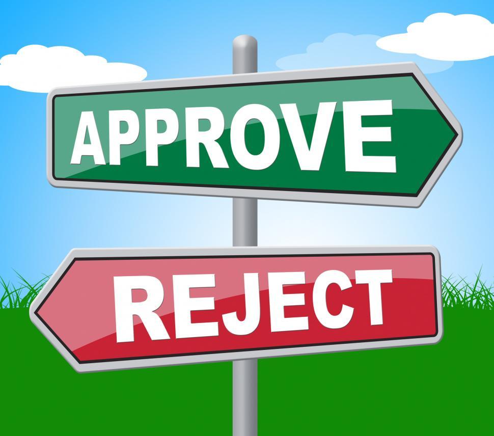 Free Image of Approve Reject Represents Signboard Assurance And Refused 