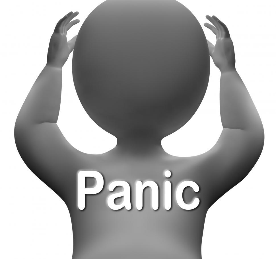 Free Image of Panic Character Means Fear Worry And Distress 