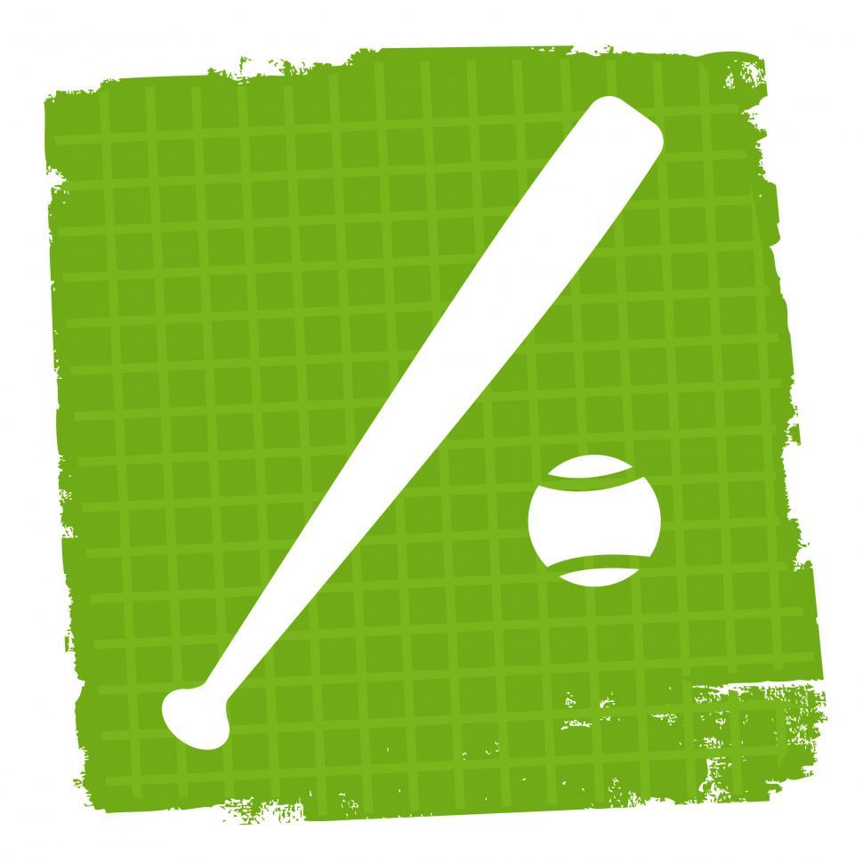 Free Image of Baseball Icon Represents Team Sport And Ballgame 