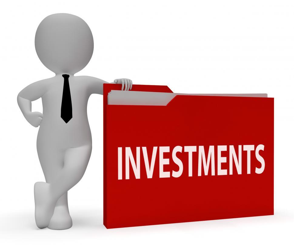 Free Image of Investments Folder Means Roi Portfolio 3d Rendering 