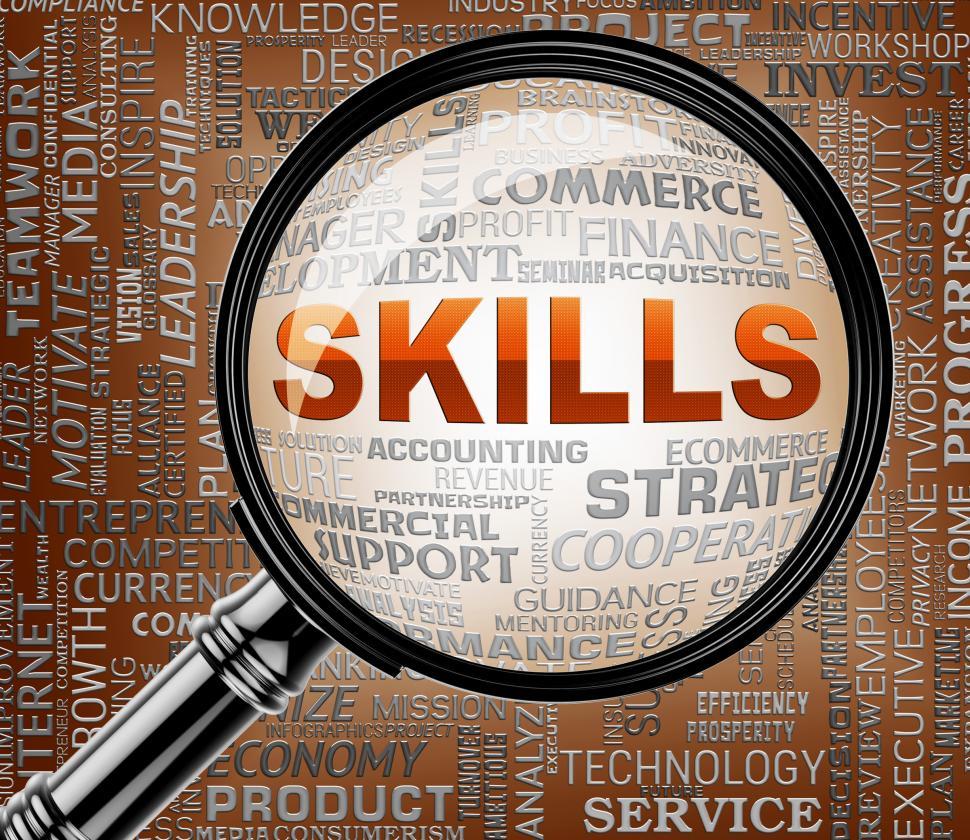 Free Image of Skills Magnifier Represents Abilities Research 3d Rendering 