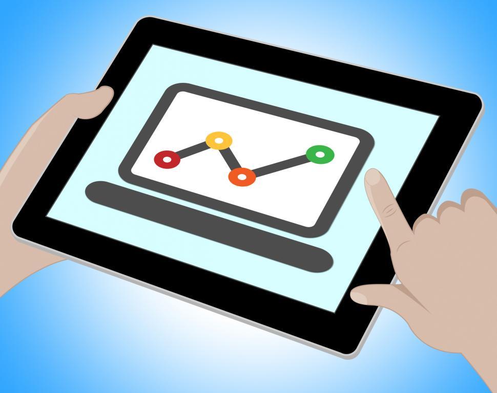 Free Image of Graph Online Means Graph Forecast 3d Illustration 