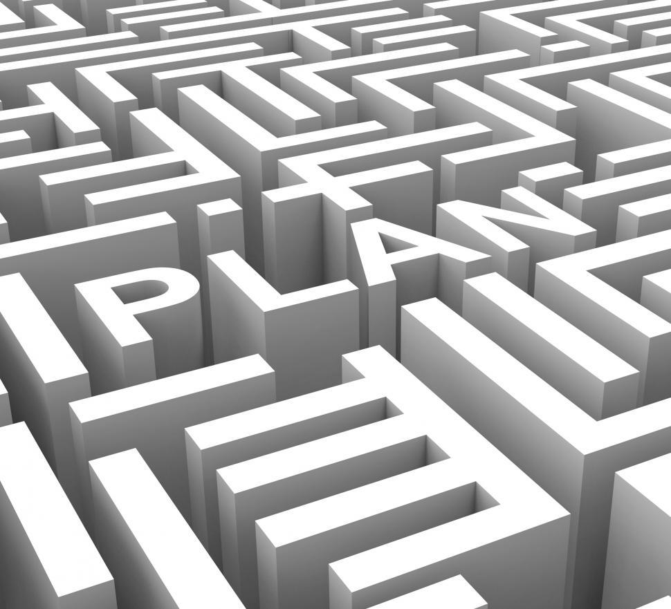 Free Image of Plan Word Shows Outline Or Business Planning 