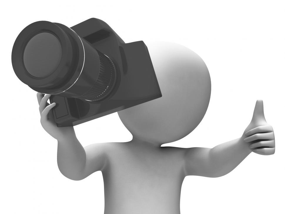 Free Image of Photography Character Shows Taking A Photo Dslr And Photograph 